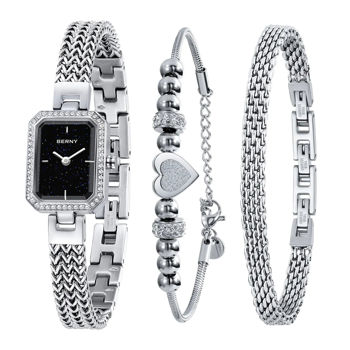 BERNY 2922L Women's Luxury Quartz Watch & Matching Bracelet Set - Top G Watches