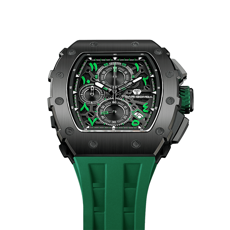 Official TSAR BOMBA Elemental Series TB8204Q – Calendar & Chronograph Watch