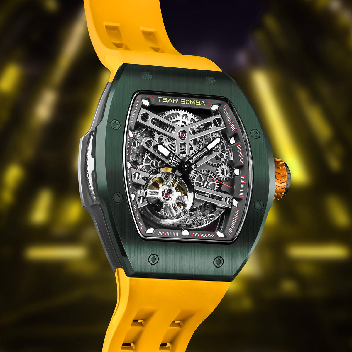 Official TSAR BOMBA TB8218 Atomic Automatic Watch – Interchangeable Collection