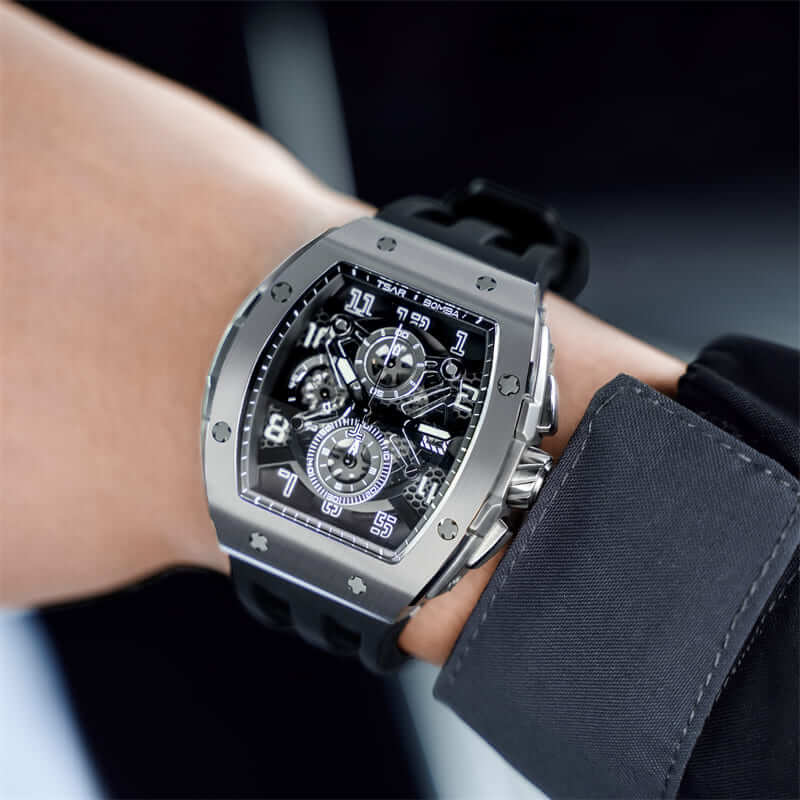 Official Tsar Bomba Elemental Series-Quartz Watch TB8211Q BWP Series - Top G Watches