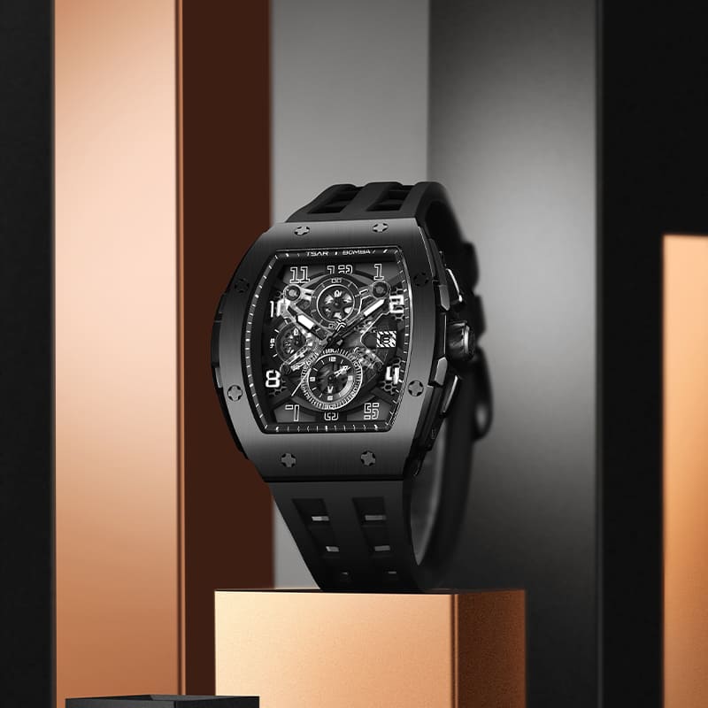 Official Tsar Bomba Elemental Series-Quartz Watch TB8211Q BWP Series - Top G Watches