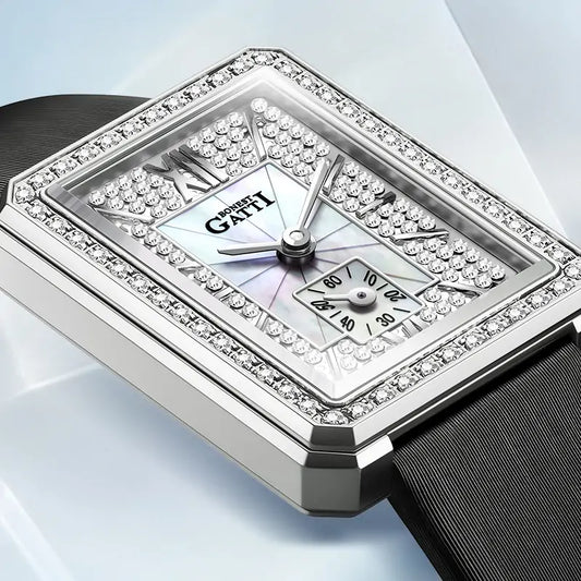 BONEST GATTI BG3007 Mother of Pearl Ladies Square Swiss Quartz Watch