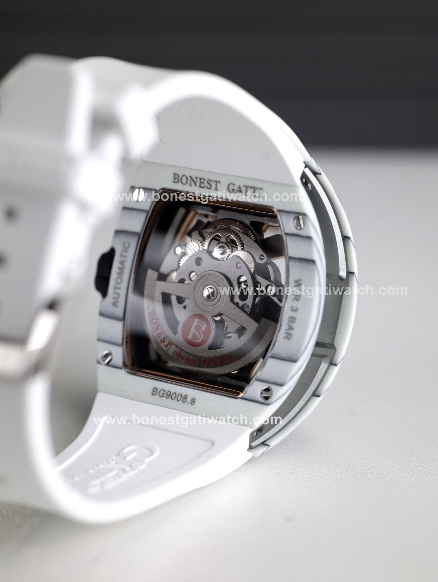 Bonest Gatti BG9008 Phantom Black – Carbon Skeleton Tourbillon Automatic Watch - Top G Watches