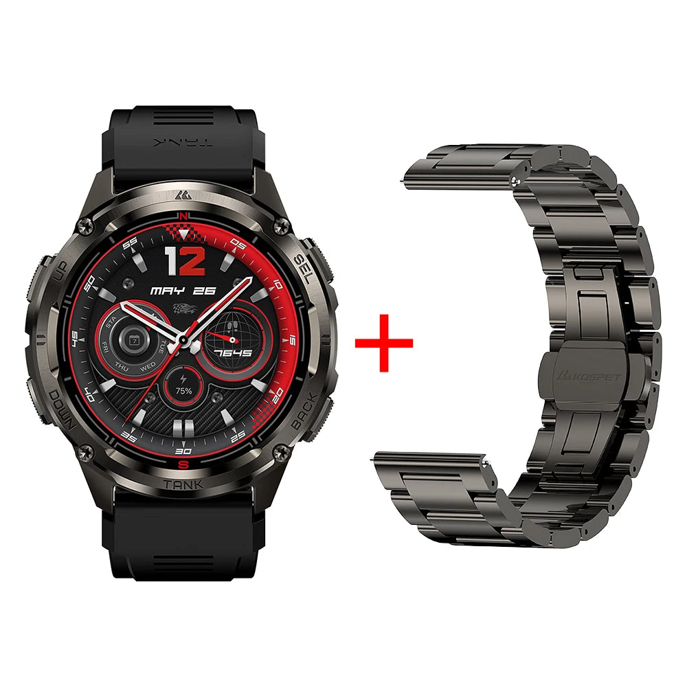 KOSPET TANK T3 Ultra 2 – Rugged Dual-Band GPS Smartwatch