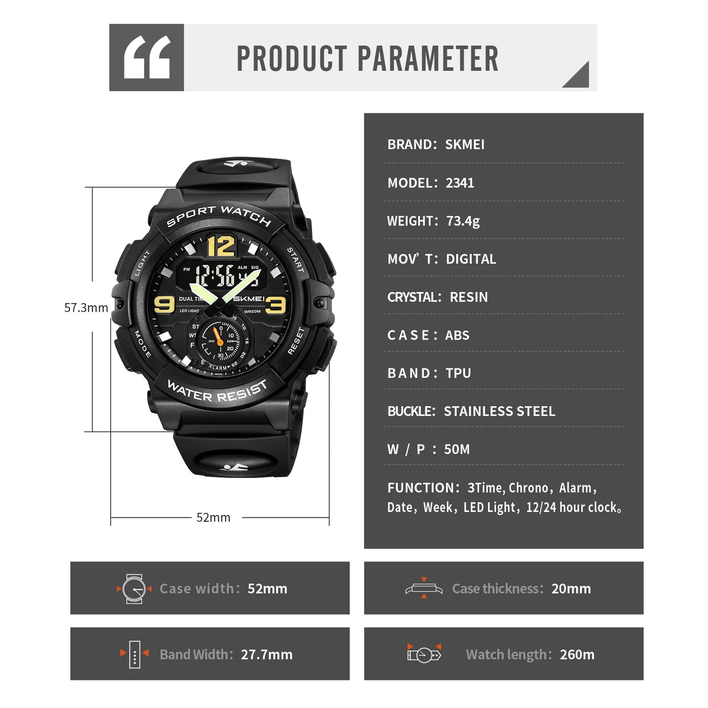 Vibrant Camo Skmei Sport Digital-Analog Quartz Watch - Top G Watches
