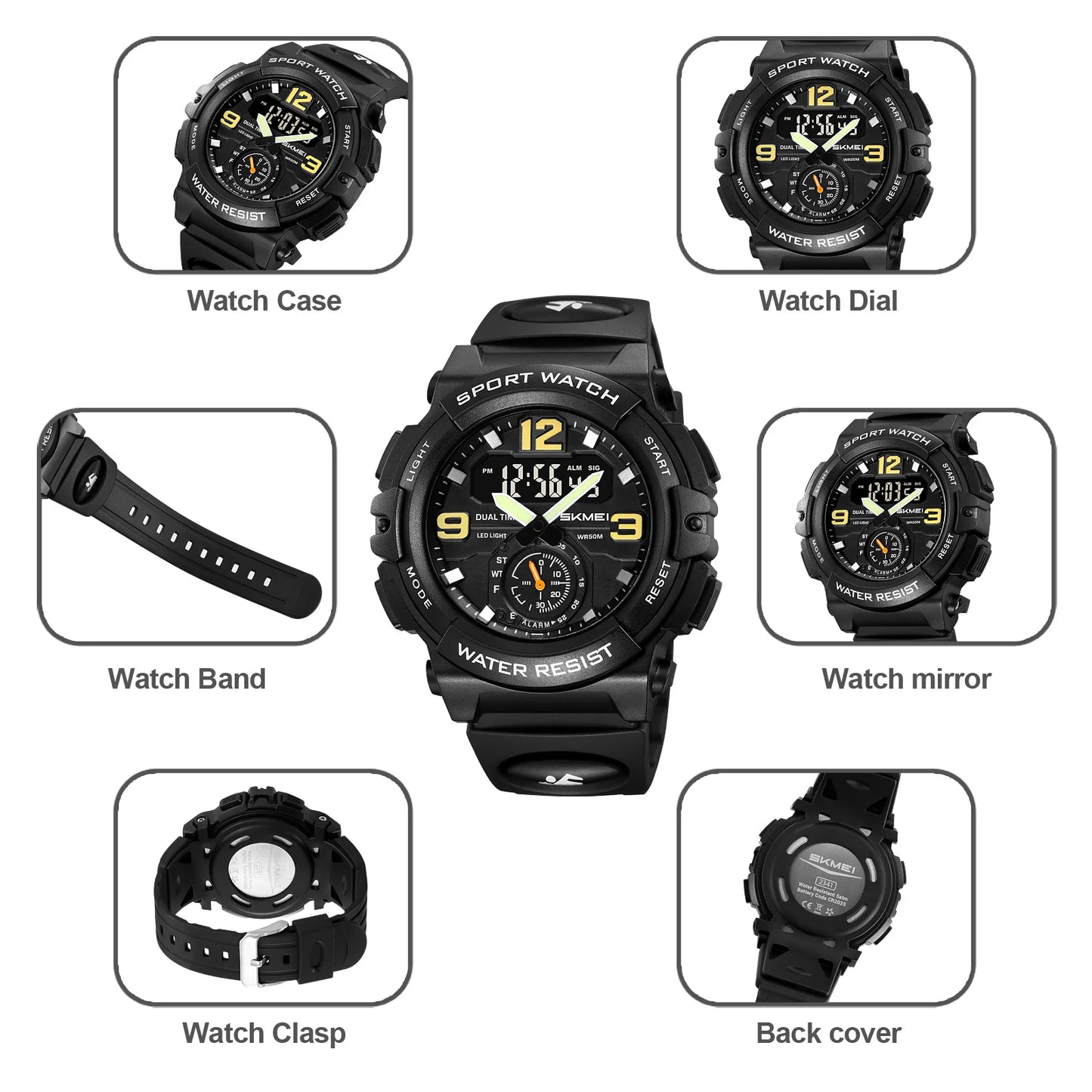 Vibrant Camo Skmei Sport Digital-Analog Quartz Watch - Top G Watches