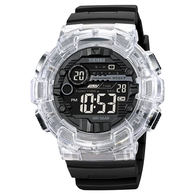 Transparent Series SKMEI 2110 5Bar Waterproof Japan Movement Sports Watch - Top G Watches