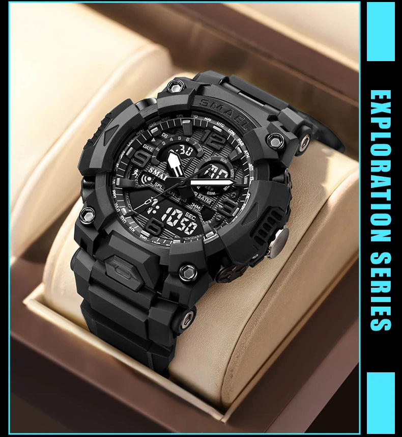 Smael 8099 Digital Sports Watch - Waterproof LED Multifunction Sports Watch - Top G Watches