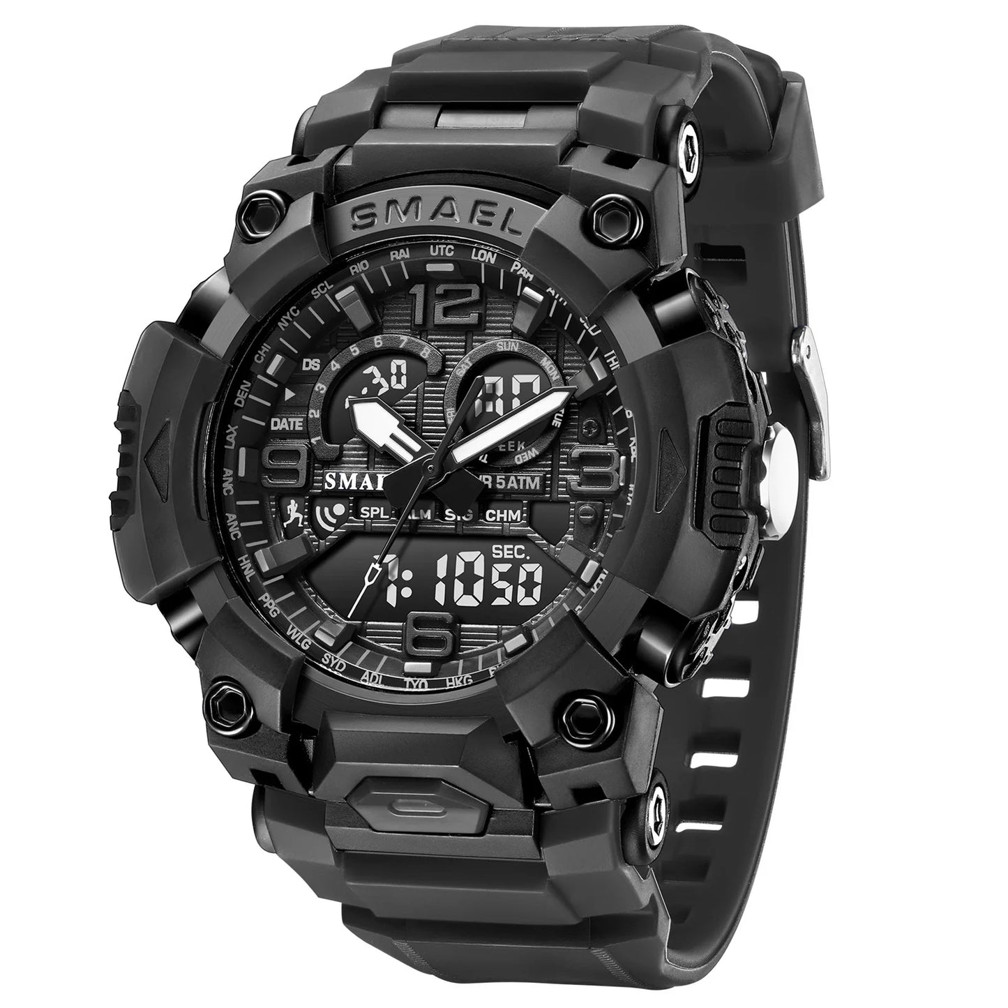 Smael 8099 Digital Sports Watch - Waterproof LED Multifunction Sports Watch - Top G Watches