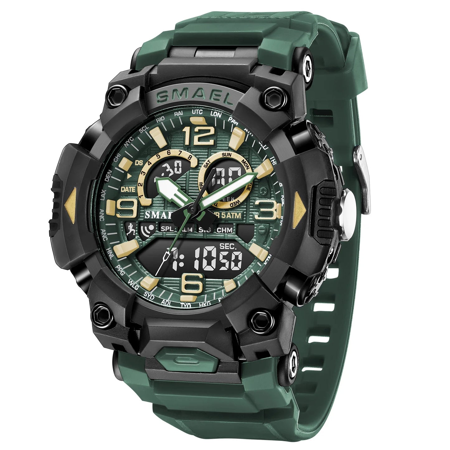 Smael 8099 Digital Sports Watch - Waterproof LED Multifunction Sports Watch - Top G Watches