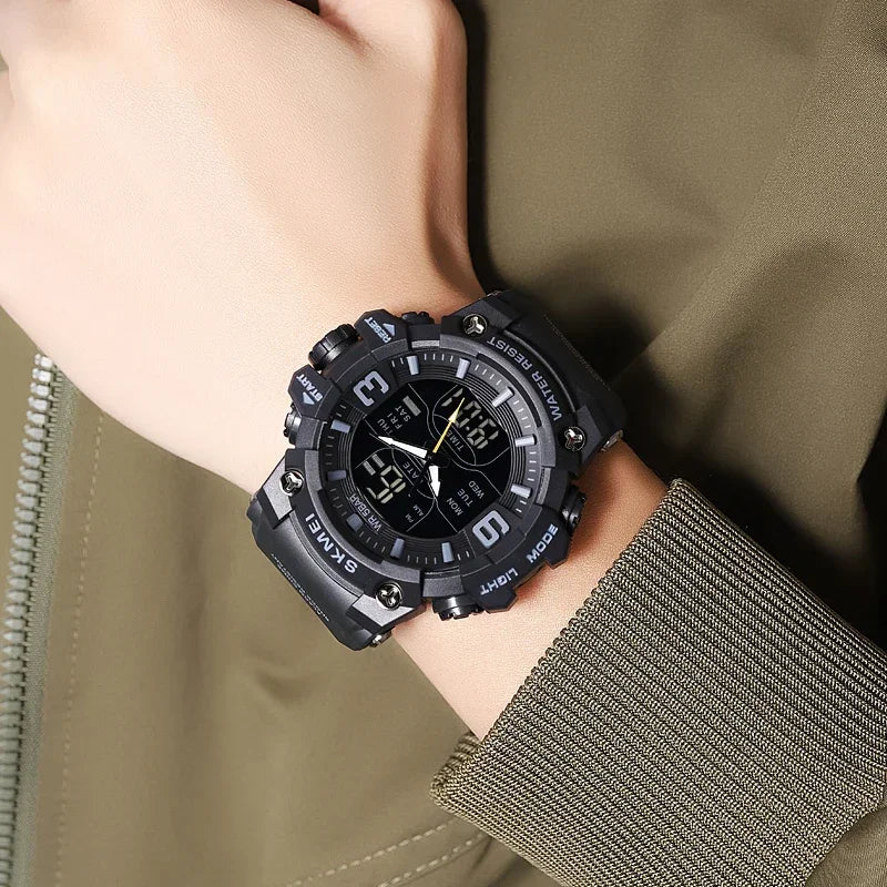 Skmei Military Tactical 2222 Waterproof Dual-Digital Sports Watch - Top G Watches