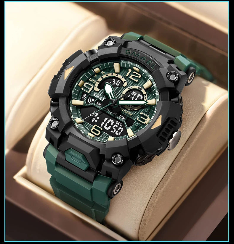 Smael 8099 Digital Sports Watch - Waterproof LED Multifunction Sports Watch - Top G Watches