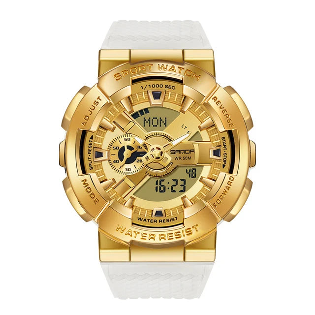 SANDA 9004 Digital Sports Watch - Waterproof Military G-Style Shockproof