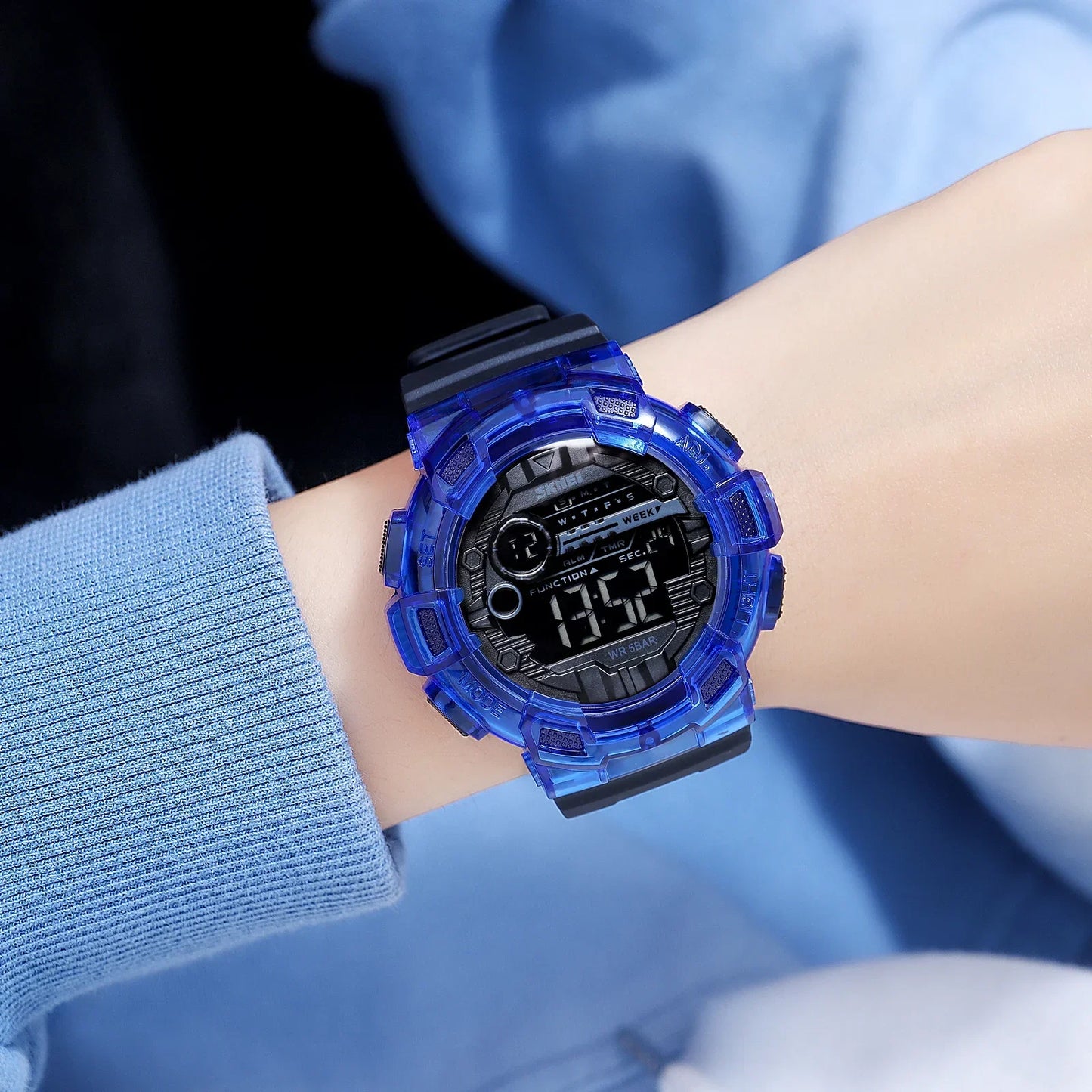 Transparent Series SKMEI 2110 5Bar Waterproof Japan Movement Sports Watch - Top G Watches