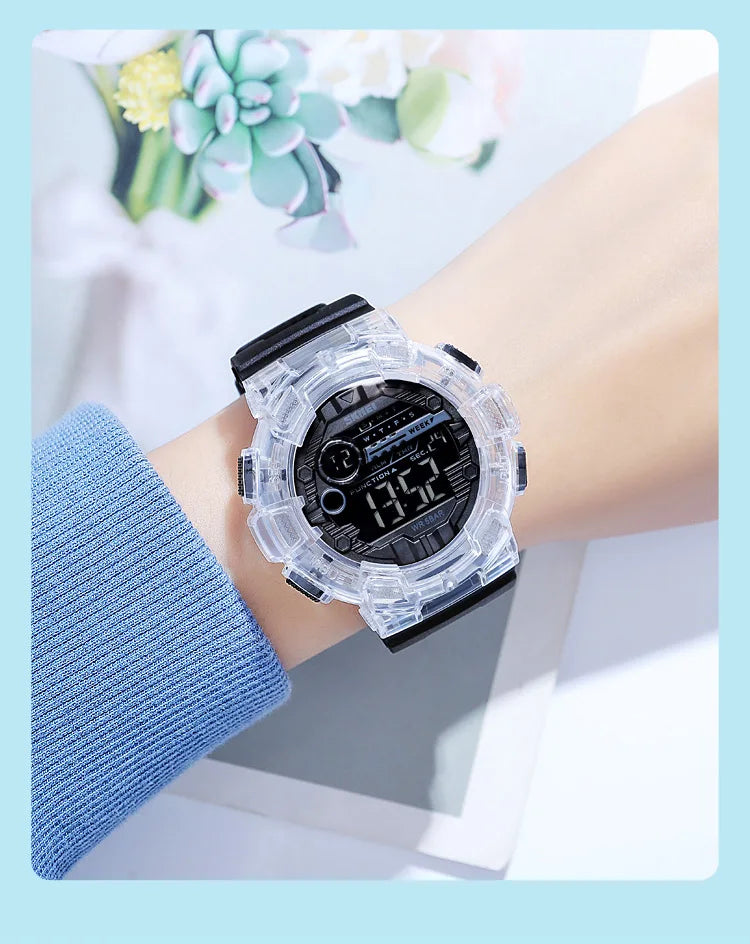 Transparent Series SKMEI 2110 5Bar Waterproof Japan Movement Sports Watch - Top G Watches