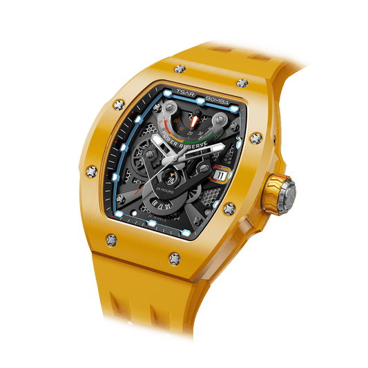 Official TSAR BOMBA TB8226C Full Ceramic Automatic Skeleton Watch – Sapphire Crystal