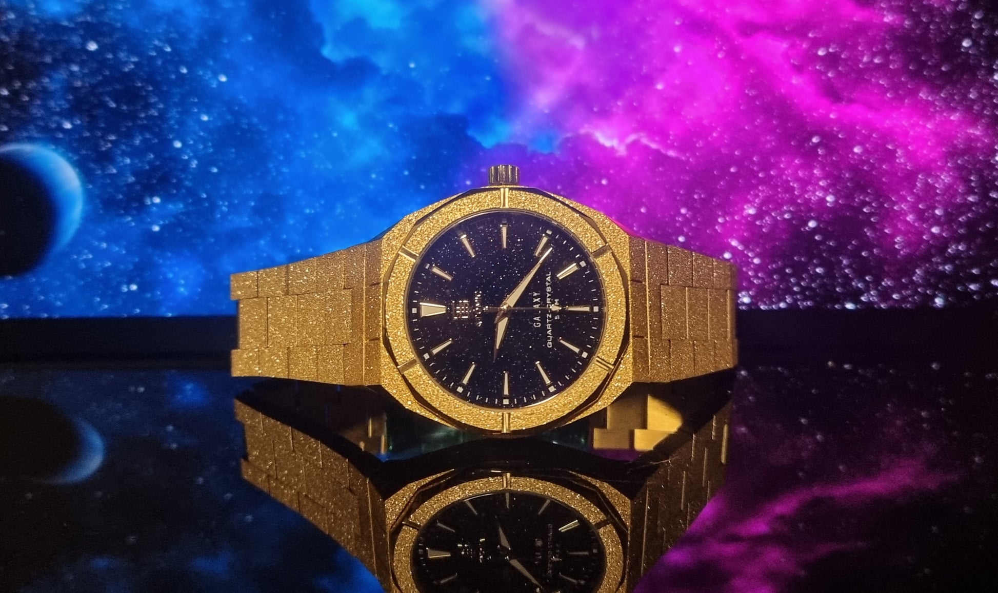 Atomic Galaxy Frosted Steel Luxury Watch Limited-Edition ™ (Australian Owned) - Top G Watches
