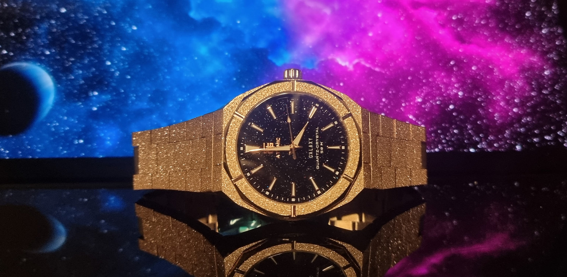 Atomic Galaxy Frosted Steel Luxury Watch Limited-Edition ™ (Australian Owned) - Top G Watches