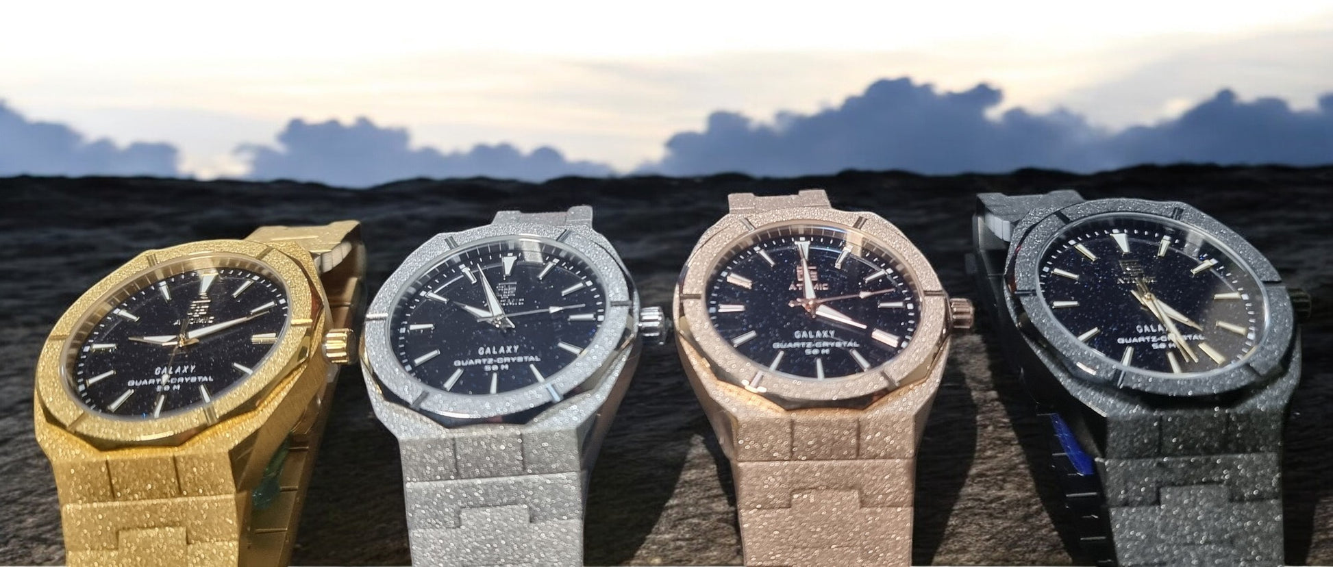 Atomic Galaxy Frosted Steel Luxury Watch Limited-Edition ™ (Australian Owned) - Top G Watches