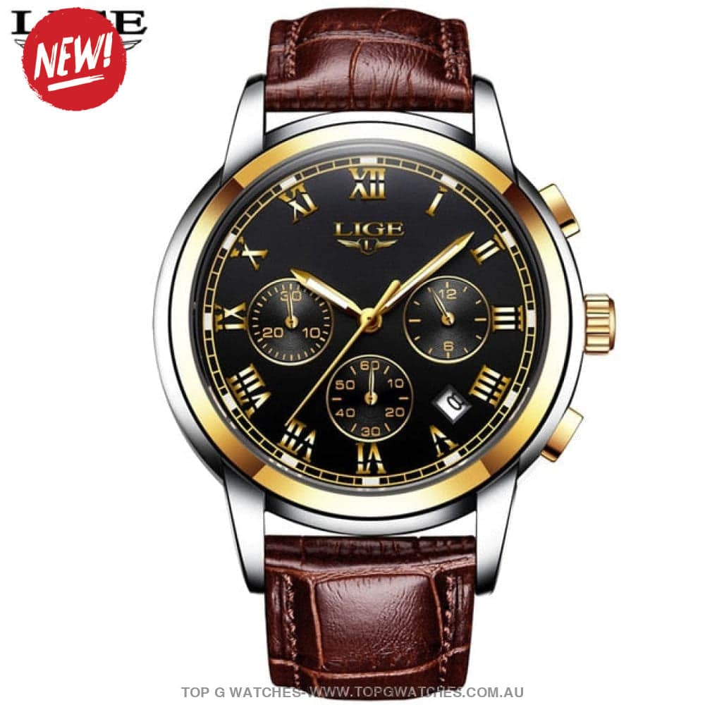 Automatic Lige Elite Luxury Business Waterproof Mechanical Watch - Top G Watches