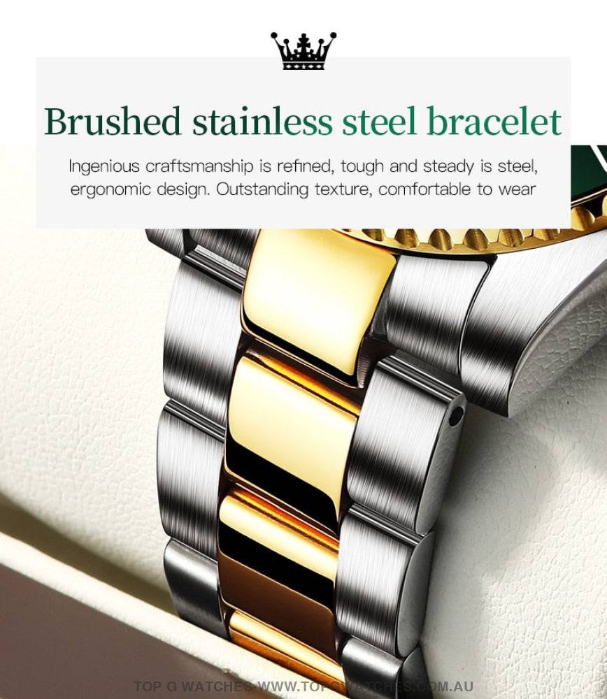 Business Luxury Olevs Ghost GM2 Master Style Chronograph Quartz Wristwatch - Top G Watches