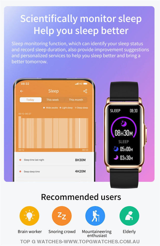 2022 New Luxury Sports Smart Digital Watch Men Women 1.47-inch Full Touch Fitness Health Tracker IP67 Waterproof Smartwatch - Top G Watches