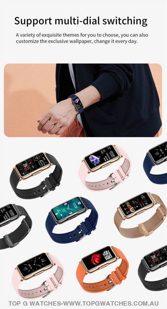 Elegant Light Smart Digital Full Touch Fitness Health Tracker Waterproof Smartwatch - Top G Watches