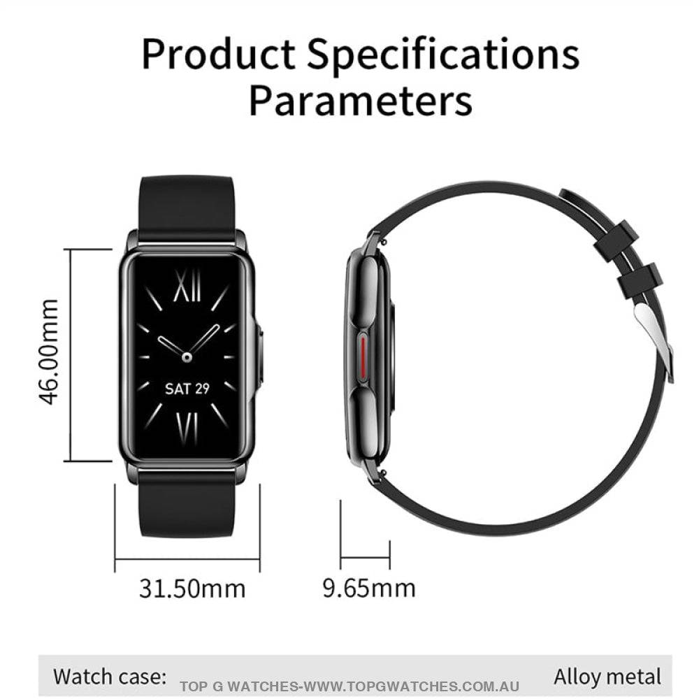 Elegant Light Smart Digital Full Touch Fitness Health Tracker Waterproof Smartwatch - Top G Watches