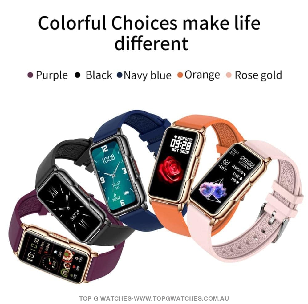 Elegant Light Smart Digital Full Touch Fitness Health Tracker Waterproof Smartwatch - Top G Watches