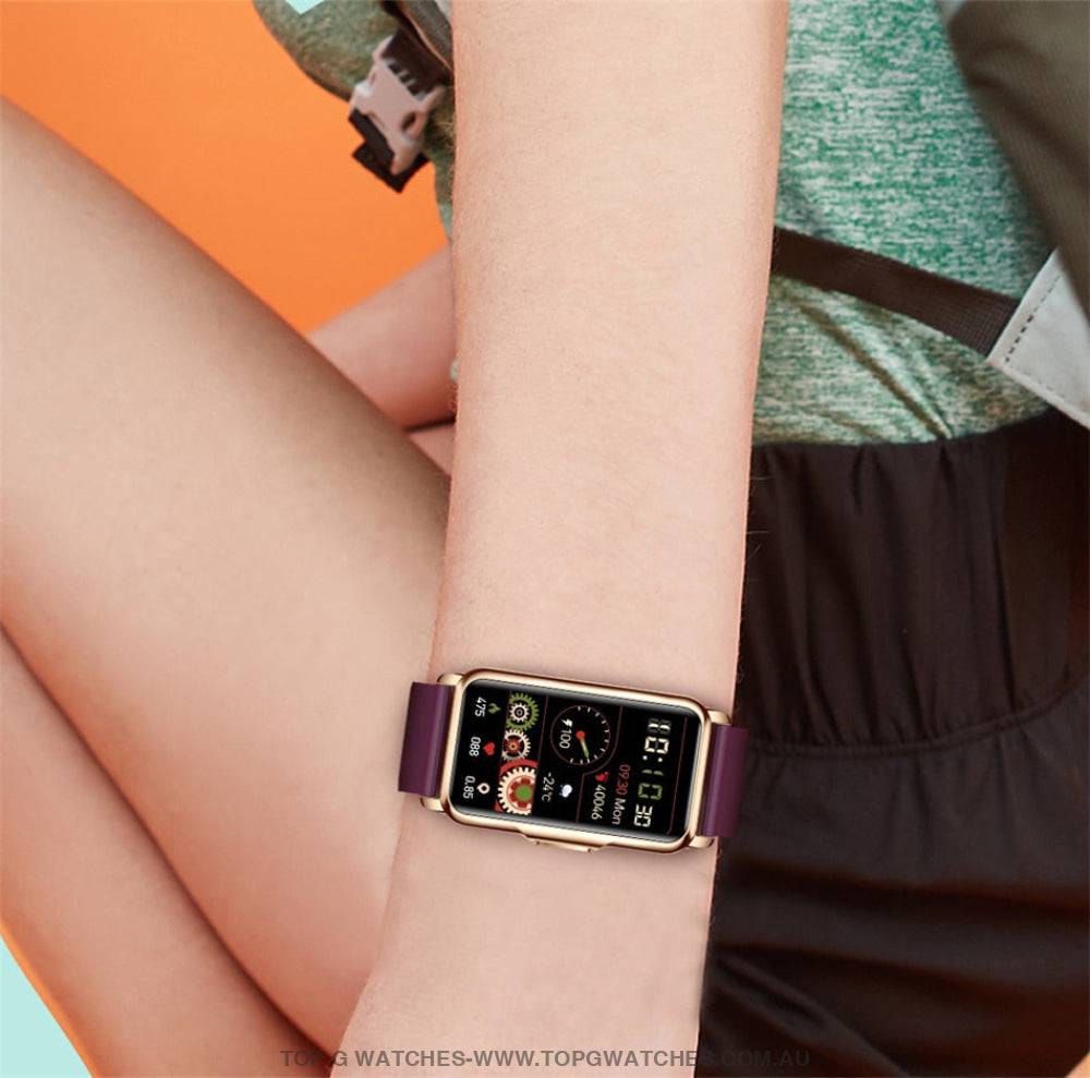 Elegant Light Smart Digital Full Touch Fitness Health Tracker Waterproof Smartwatch - Top G Watches