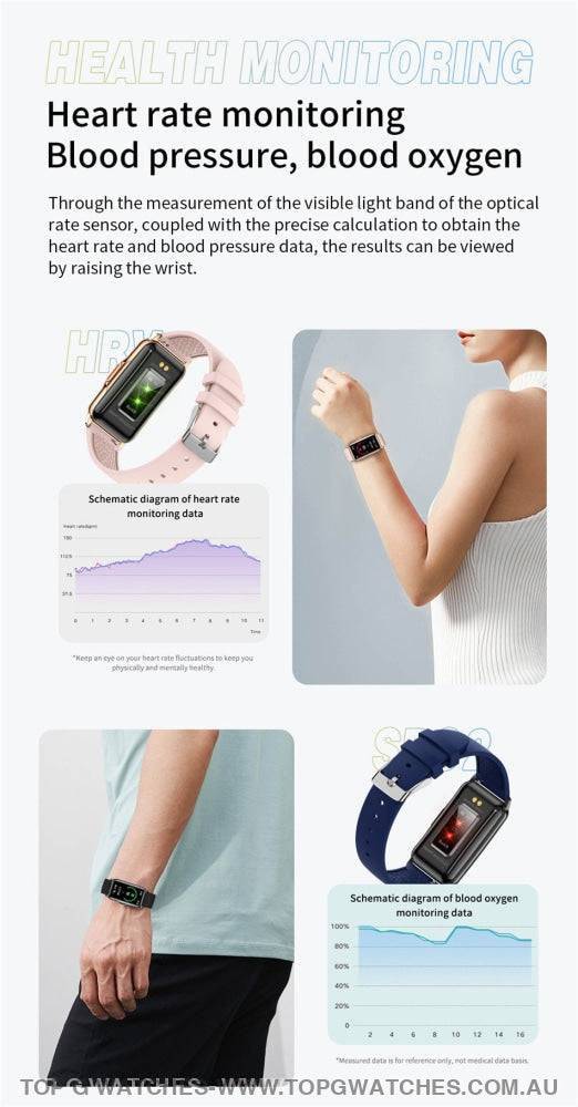 Elegant Light Smart Digital Full Touch Fitness Health Tracker Waterproof Smartwatch - Top G Watches