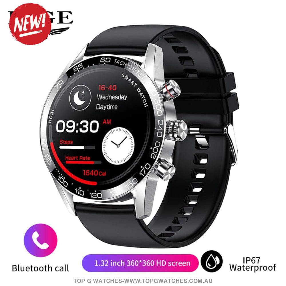 Luxury Lige FULL LED-HD Screen Smart Bluetooth Calling Business Watch - Top G Watches