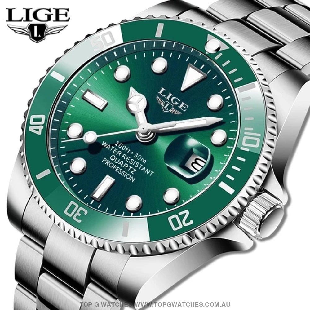 2023 Luxury Lige Profession Subdiver Chronograph Quartz Crystal Wristwatch Mens Watches