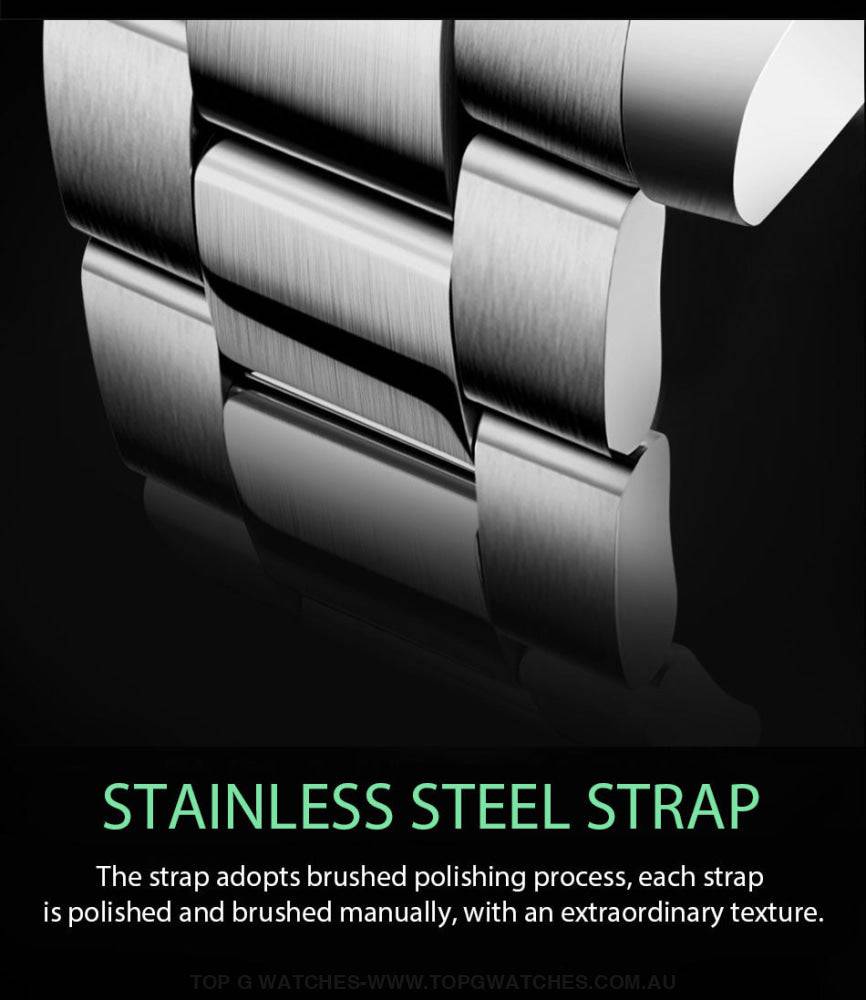 Luxury Lige Profession Subdiver Chronograph Quartz Crystal Wristwatch - Top G Watches