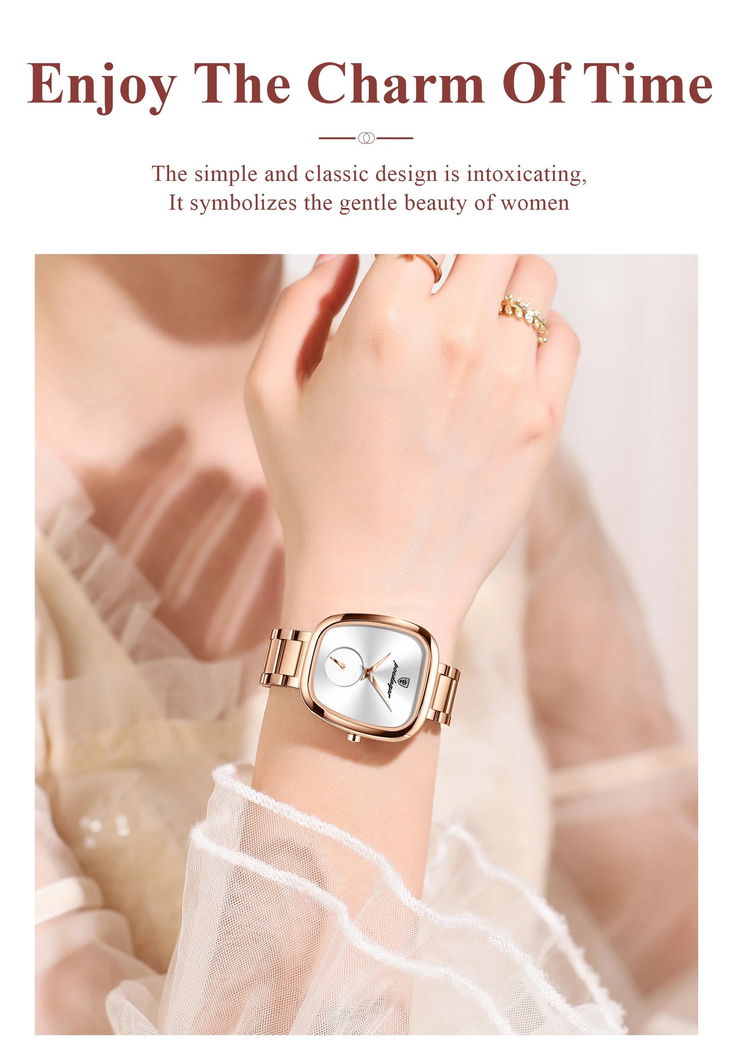 Luxury Poedagar 783 Waterproof Stainless-Steel Quartz Ladies Watch - Top G Watches