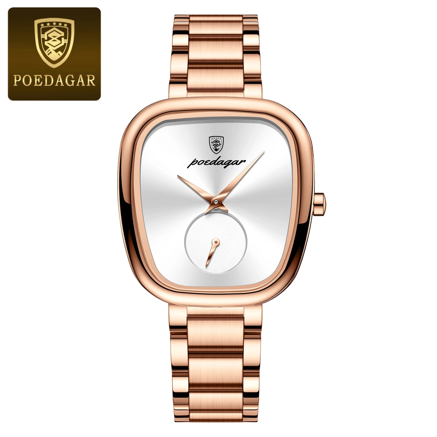 Luxury Poedagar 783 Waterproof Stainless-Steel Quartz Ladies Watch - Top G Watches