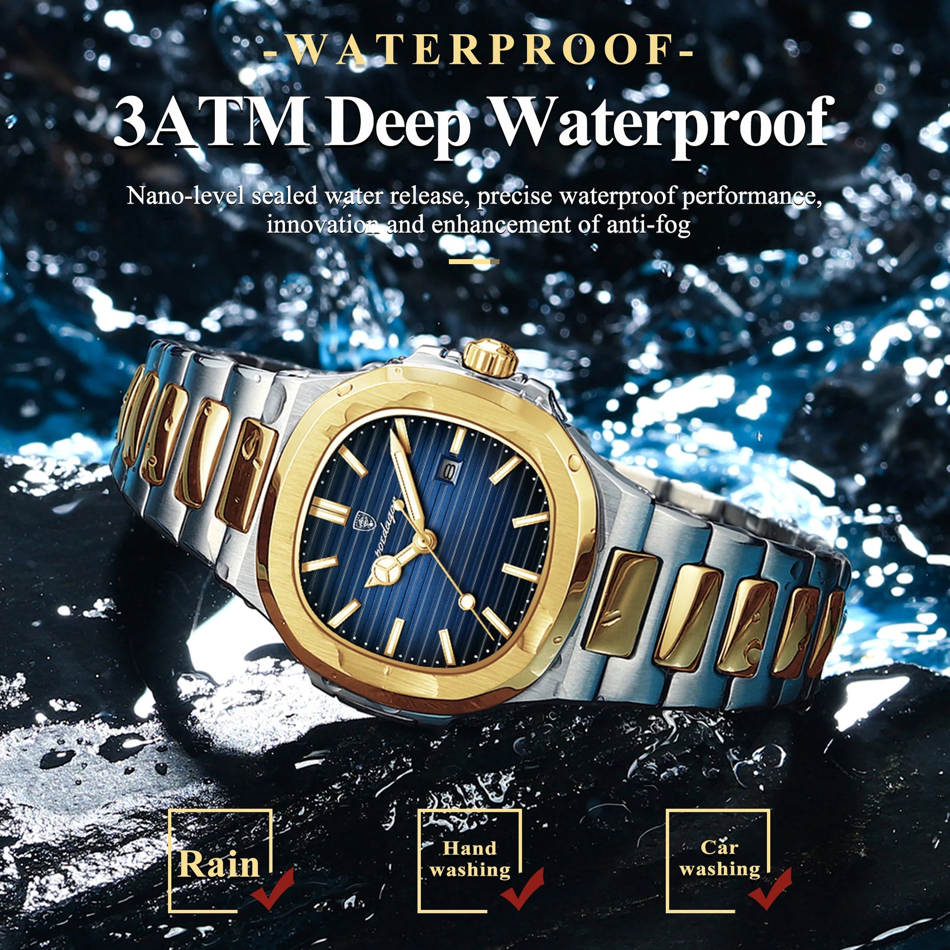 Luxury Poedagar P789 Waterproof Stainless-Steel Quartz Ladies Watch - Top G Watches