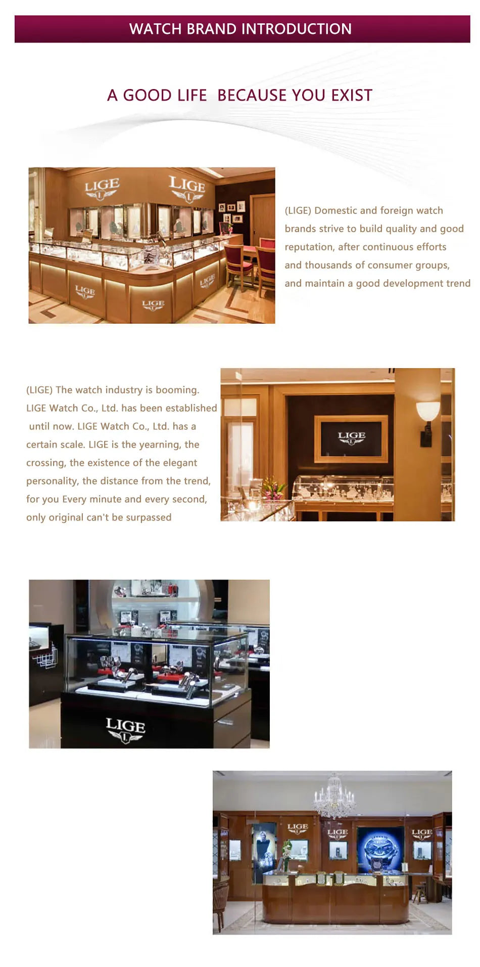 NEW Lige Tonneau Waterproof Sports Chronograph Quartz Watch - Top G Watches