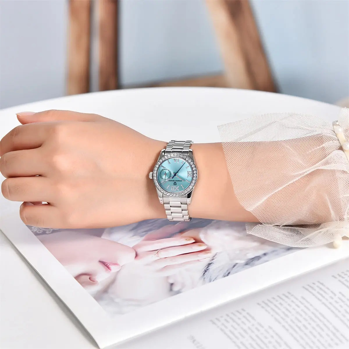NEW Pagani Design Women's Elegant Jewel Fashion Sapphire Quartz 32mm Watch - Top G Watches