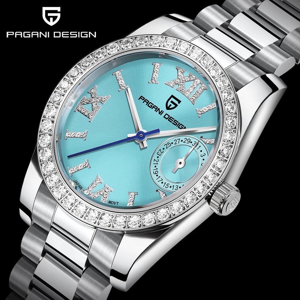 NEW Pagani Design Women's Elegant Jewel Fashion Sapphire Quartz 32mm Watch - Top G Watches