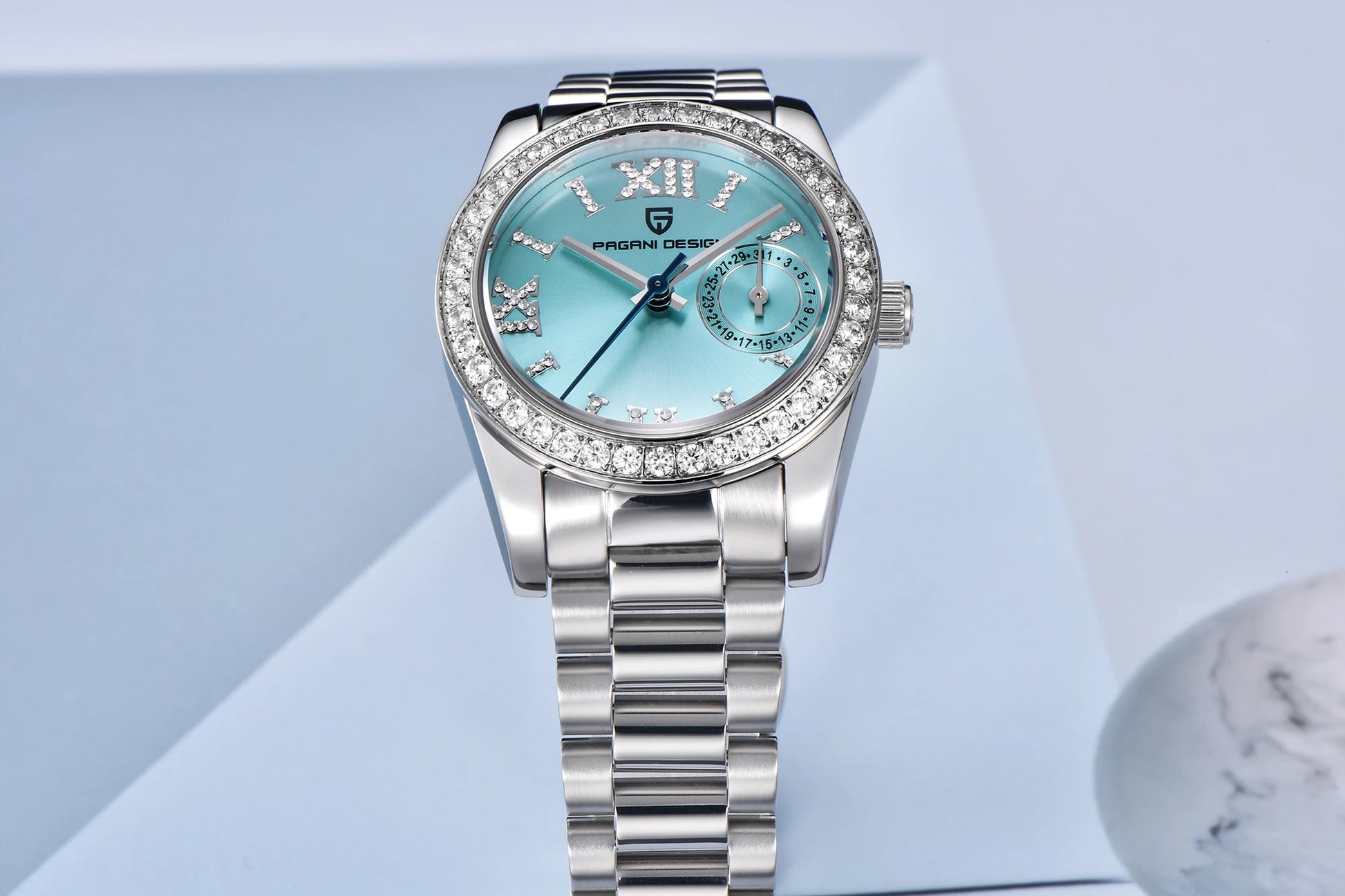 NEW Pagani Design Women's Elegant Jewel Fashion Sapphire Quartz 32mm Watch - Top G Watches