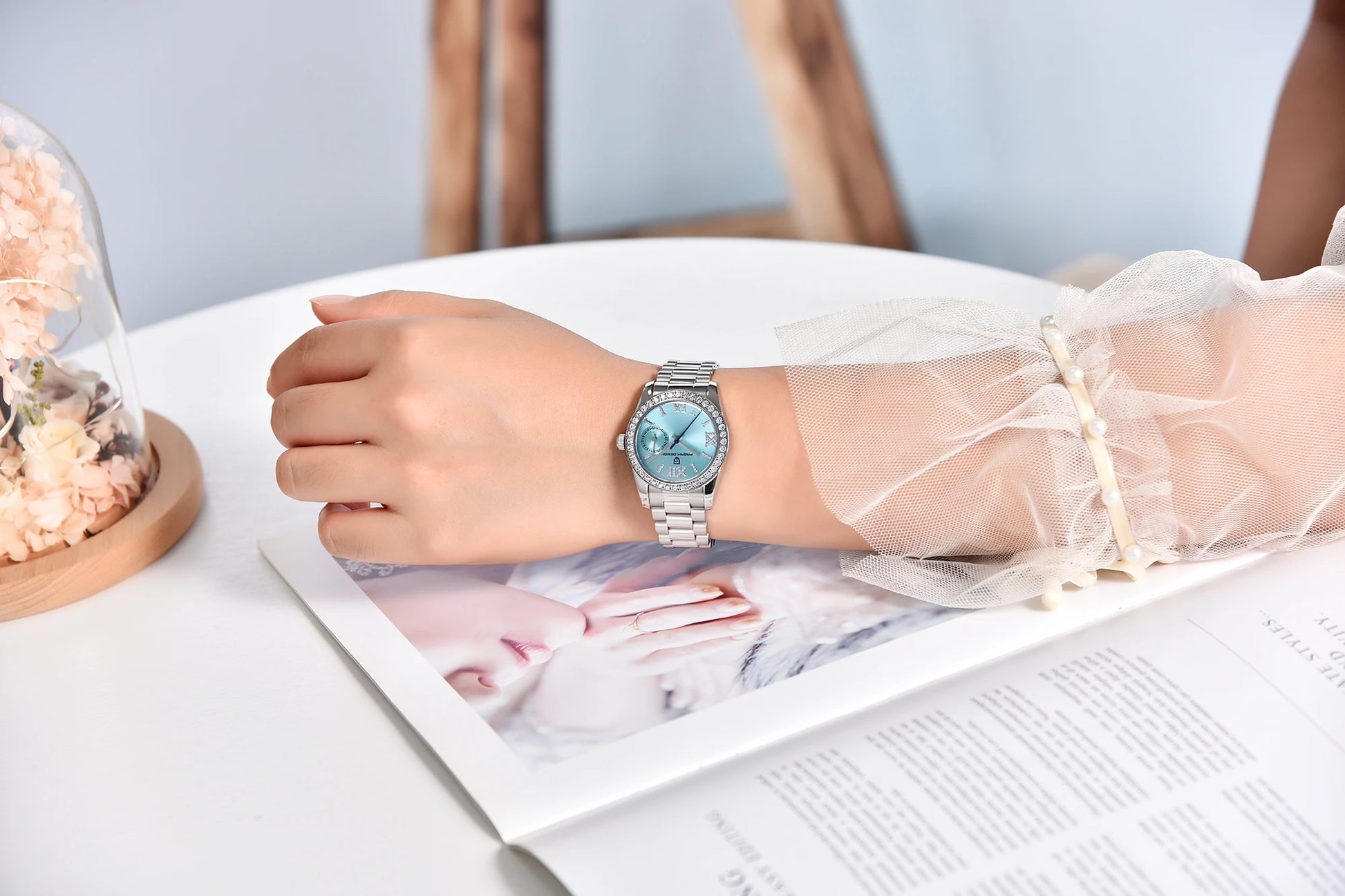 NEW Pagani Design Women's Elegant Jewel Fashion Sapphire Quartz 32mm Watch - Top G Watches