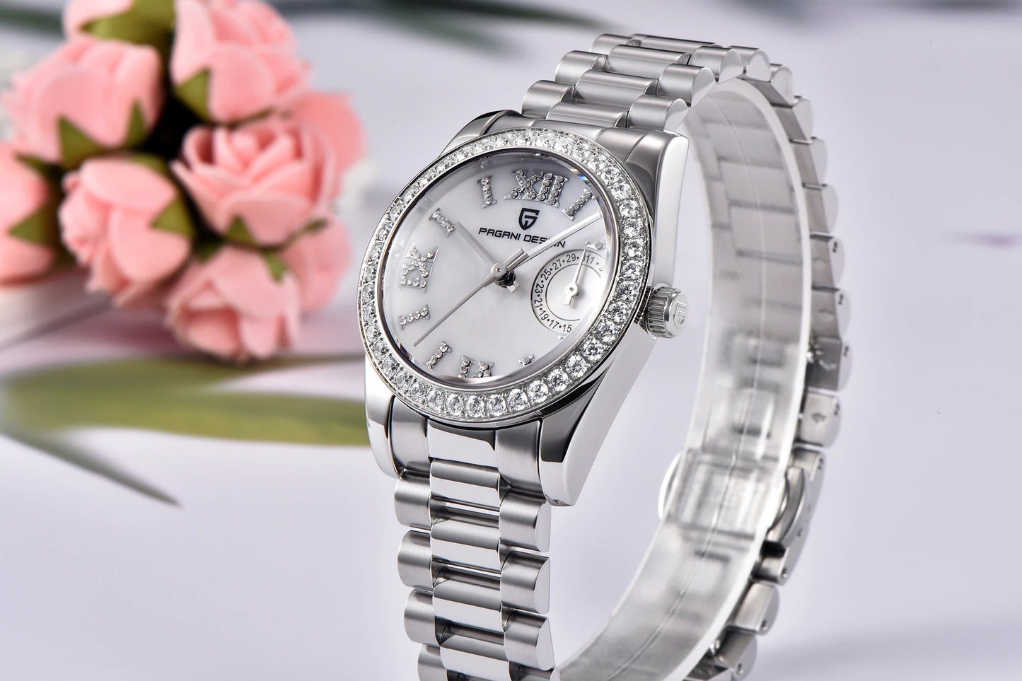 NEW Pagani Design Women's Elegant Jewel Fashion Sapphire Quartz 32mm Watch - Top G Watches