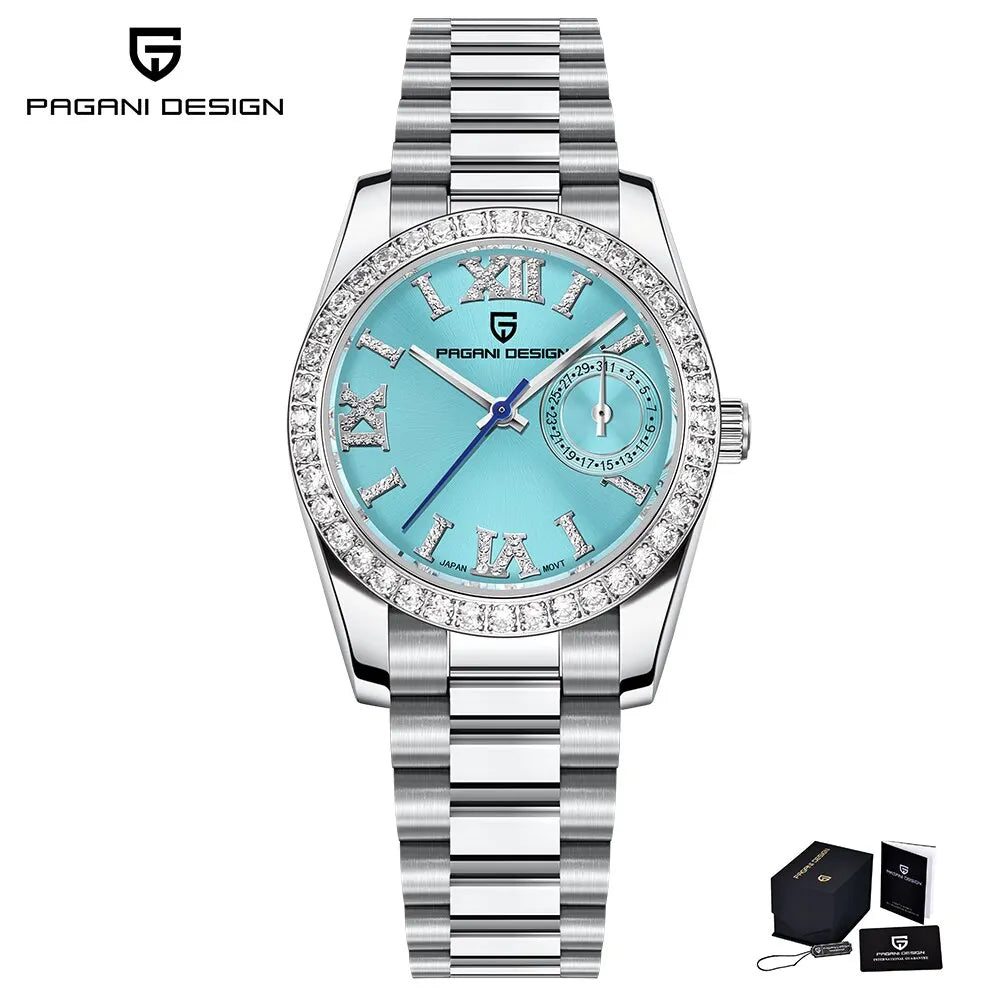 NEW Pagani Design Women's Elegant Jewel Fashion Sapphire Quartz 32mm Watch - Top G Watches
