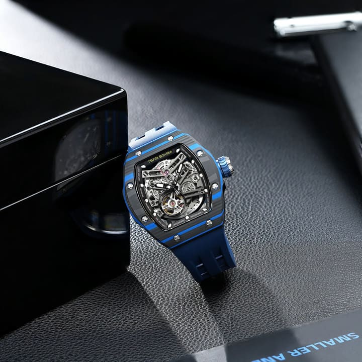 Official Tsar Bomba Atomic-Interchangeable Automatic Carbon Fibre Watch Single Combo Edition - TB8218 - Top G Watches