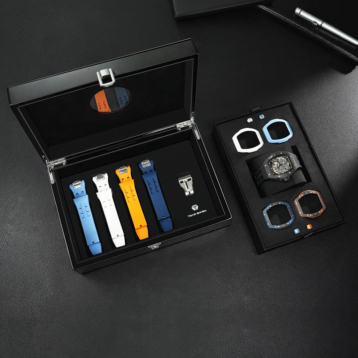 Official Tsar Bomba Atomic-Interchangeable Automatic Carbon Fibre Watch Single Combo Edition - TB8218 - Top G Watches