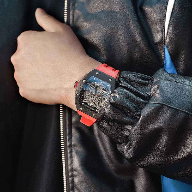Official Tsar Bomba Atomic-Interchangeable Automatic Watch Carbon Fibre Combo - TB8218 - Top G Watches