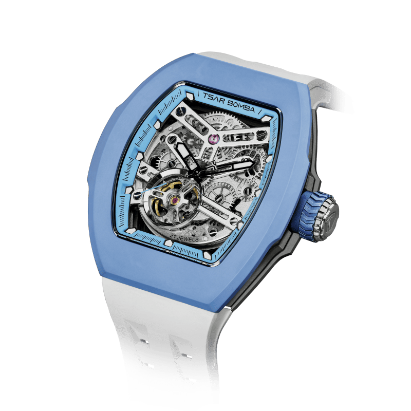 Official Tsar Bomba Atomic-Interchangeable Automatic Watch Fluororubber FKM Combo - TB8218 - Top G Watches