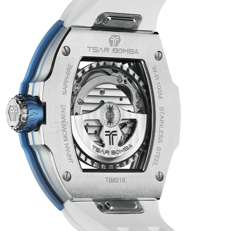 Official Tsar Bomba Atomic-Interchangeable Automatic Watch Fluororubber FKM Combo - TB8218 - Top G Watches