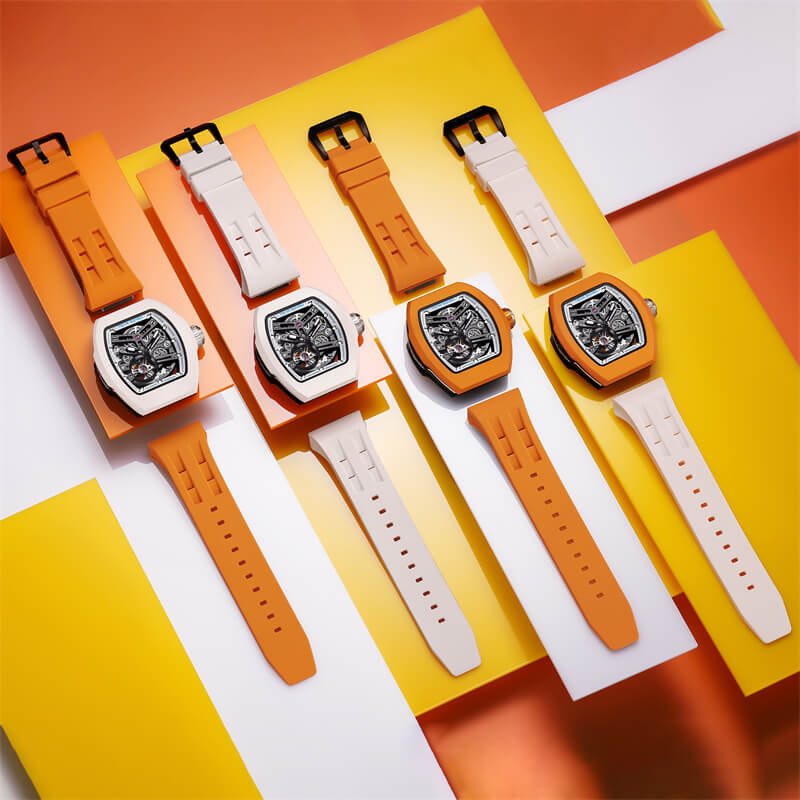 Official Tsar Bomba Atomic-Interchangeable Automatic Watch Mixed Material Combo - TB8218 - Top G Watches